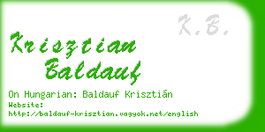 krisztian baldauf business card